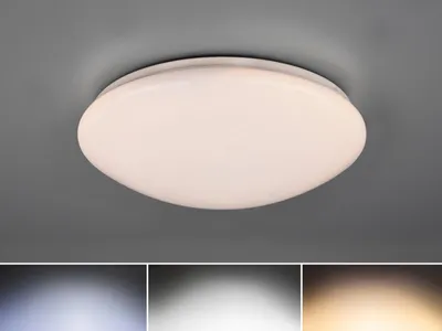 Produktbild von Lukida LED Klassik weiß Deckenleuchte mit Fernbedienung dimmbar 18W