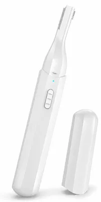 Produktbild von Augenbrauenrasierer Elektrisch Präzisionstrimmer für Damen mit 2 Schneideköpfen 3 Geschwindigkeiten USB Weiß