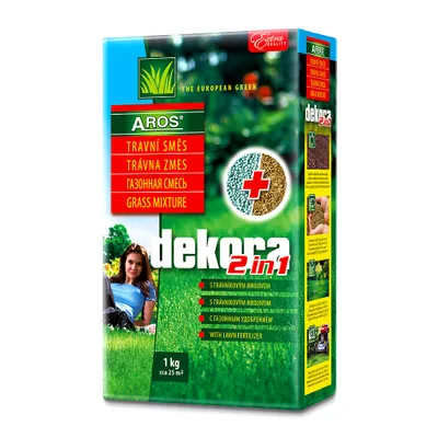 Obrázok produktu pre AROS Trávna zmes Dekora (1 kg na 25 m²)