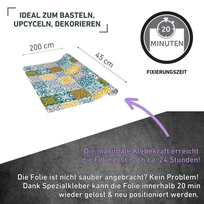 Produktbild von Klebefolie Cement tile - 45x200cm