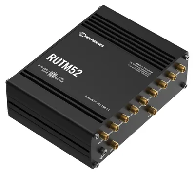 Obrázek produktu pro Bezdrátový router Teltonika RUTM52 Gigabit Ethernet Dvoupásmový (2,4 GHz / 5 GHz) 5G Black