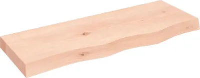 Obrázek produktu pro vidaXL Nástěnná police 80x30x(2-6) cm dubový masiv neošetřený