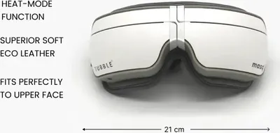 Image de Tubble Masq - Appareil de massage du visage et des yeux avec fonction chauffante - Seashell White