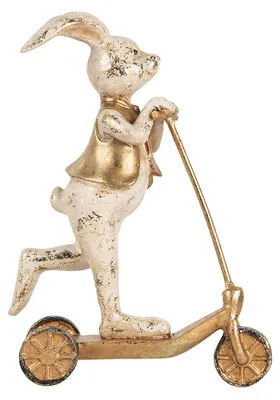 Obrázek produktu pro Clayre & Eef dekorativní figurka králíka 13x6x17 cm bílý plast