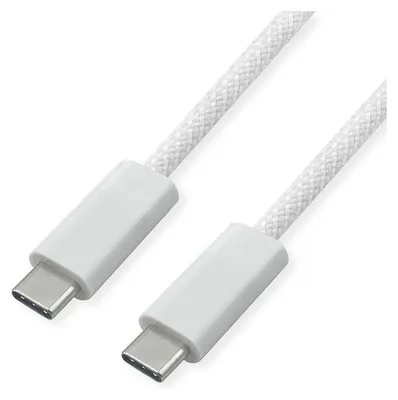 Immagine prodotto di ROLINE USB4 Gen3x2 Kabel, C?C, ST/ST, 8K UHD-2, 40Gbit/s, 240W, wei, 1 m