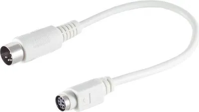 Produktbild von PS 2 6pol Mini DIN-Buchse / 5pol DIN-St. 0,2m