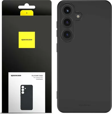 Image de SPACECASE Étui en silicone pour Galaxy S25 Noir