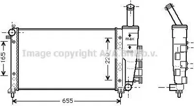 Produktbild von PRASCO FTA2275 Kühler Wasserkühler Motorkühler für FIAT PUNTO (188) PUNTO Van (188AX)