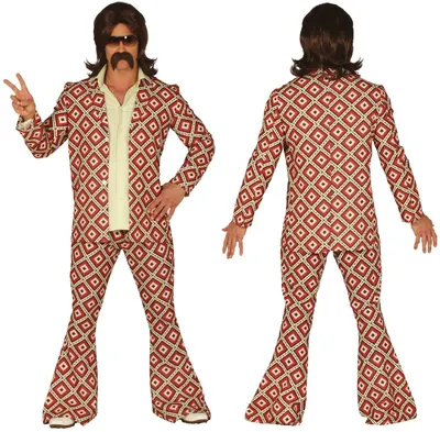Produktbild von Hippie Kostüm Disco HIPPIS 70er 80er S
