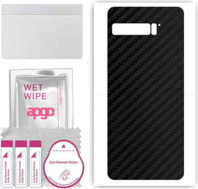 Produktbild von apgo Rückseite Schutzfolie, Skin, kompatibel mit Asus ROG Phone 3, Hinten Displayschutzfolie aus Vinylfolie, kratzfest, einfache Montage - Schwarzer Kohlenstoff