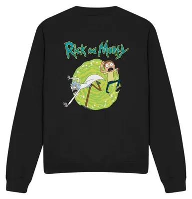 Produktbild von Rick And Morty - Sweatshirt für Herren/Damen Uni TV41249 (XXL) (Schwarz)