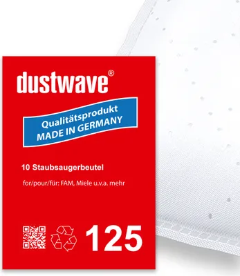 Produktbild von Sparpack - 10 Staubsaugerbeutel passend für Miele - S147 / S 147 Staubsauger - dustwave® Markenstaubbeutel /  Germany + inkl. Microfilter