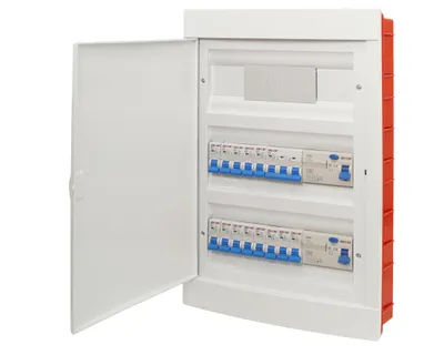 Produktbild von Unterverteilung Sicherungskasten Unterputz 36 Module 2xFI Schalter LS Schalter