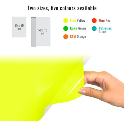 Immagine prodotto di Pellicola per auto giallo fluo 50 x 70 cm