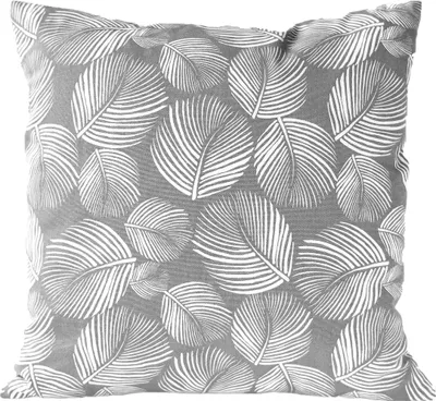 Produktbild von Nielsen Kissenbezug Leaves 45x45 grau/weiß, Alloy 401127