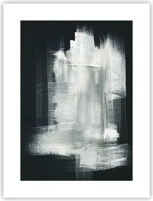 Produktbild von Poster - Poster ohne Rahmen - Abstraktion Schwarz Weiß - 30x40 cm - Wand Bild - Wanddeko - Wandbilder - Kunstposter - Wandposter - Bilder - Kunstdruck - Wanddekoration - Wandbild - P2XPA30x40-4173