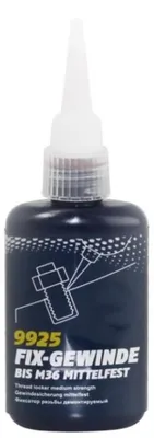 Produktbild von Mannol 9925 Fix Gewinde Gewindesicherung bis M36 mittelfest vibrationsfest 50ml