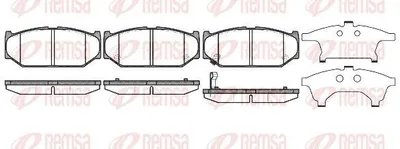 Produktbild von REMSA Bremsbeläge Satz Vorne Bremsklötze für SUZUKI SWIFT III (MZ, EZ) 1381.11