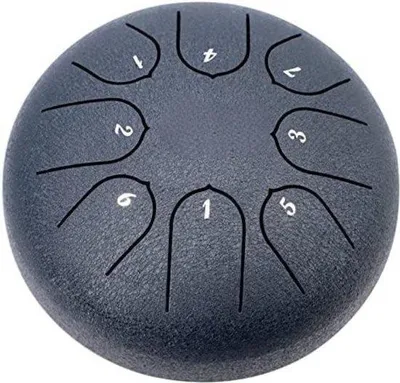 Produktbild von Famanu Stahlzungen Trommel - Handpan Drum - C-Ton (8 Noten)