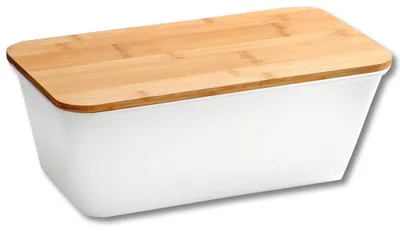 Produktbild von Kesper | Brotbox, Material: Kunststoff, Bambus, Maße: B: 35 x H: 13,5 x T: 20 cm