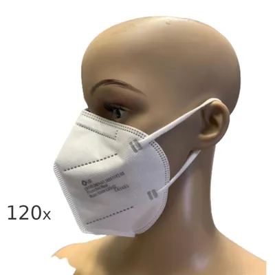 Produktbild von 120x FFP2 Mundschutz weiß Feinstaubmaske