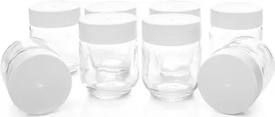 Zdjęcie produktu dla ROMMELSBACHER Ersatzglas 150ml für Joghurtbereiter JG 40 8er Set