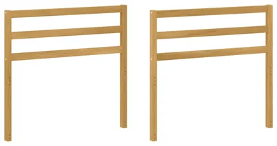 Immagine prodotto di vidaXL Modulo bracciolo, 2 pezzi, bianco, 79 x 4 x 73 cm, legno massello di acacia