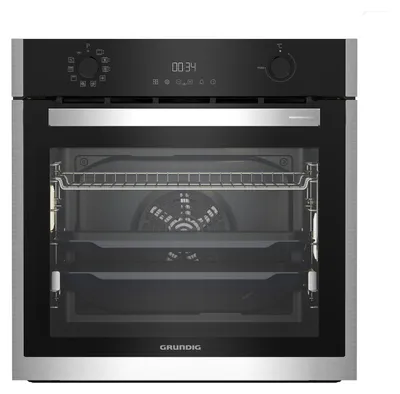 Produktbild von Grundig GEBM19300BMPF, Medium, Elektrischer Ofen, 71 l, Integriert, Edelstahl, Drehregler, Berührung