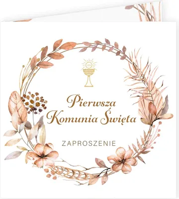 Immagine prodotto di Inviti alla comunione Boho 1 pz.