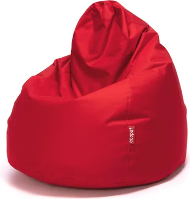 Produktbild von Ecopuf Fuzzy, Sitzsack, Sessel Kinder Erwachsene, Pouf, Bean Bag Gaming, 80x110, Rot Nc12
