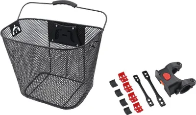 Produktbild von Vorderer Fahrradkorb mit Schnellverschluss FSBKT-013 schwarz