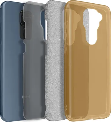 Produktbild von Avizar, Glitzer-Handyhülle für Xiaomi Redmi Note 9, Gold