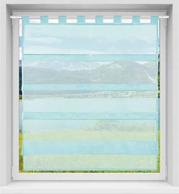 Immagine prodotto di Tenda con occhiello, dimensioni: 90x110cm, colore: turchese
