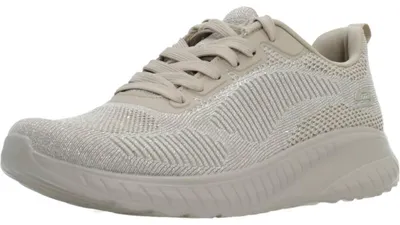 Produktbild von Skechers BOBS SQUAD CHAOS - SPARKLE DIV Sneaker Schnürer Damen graubeige 35