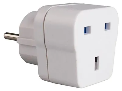 Image de Adaptateur Anglais Espagne Solera Adaptateur De Voyage Royaume-uni Vers Espagne - Solera