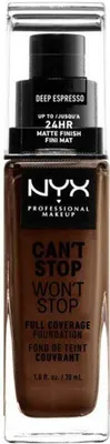 Obrázek produktu pro NYX Professional Makeup Can't Stop Won't Stop Full Coverage Foundation Deep Espresso 30ml