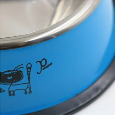 Productafbeelding van Roestvrijstalen kom, inhoud 1700 ml, blauw
