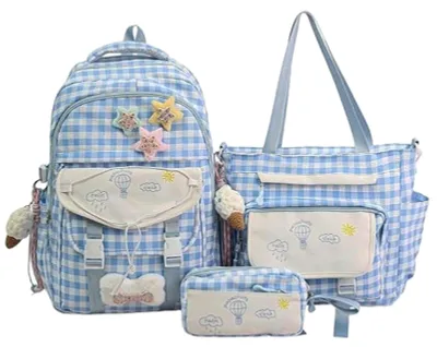 Productafbeelding van Schattige Schooltas voor Tieners in Blauw
