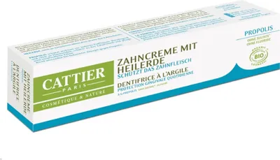 Produktbild von Cattier Heilerde Zahncreme mit Propolis und Minze-Extrakt Bio 75ml