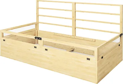 Obrázek produktu pro Vyvýšený Záhon S Mříží, Bylinkový Záhon, Dřevěný Květináč, Truhlík Na Zahradu, Balkon, Přírodní Dřevo, 183 X 98,5 X 95 Cm