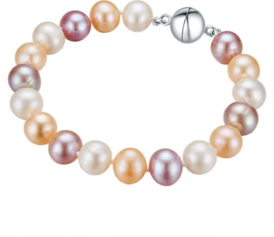 Produktbild von Valero Pearls Perlen-Armband Sterling Silber Süßwasser-Zuchtperle 50100242