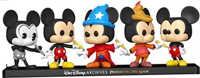 Zdjęcie produktu dla Funko Pop! Disney Archives Mickey - Zestaw 5 Ekskluzywnych Figurek Vinylowych