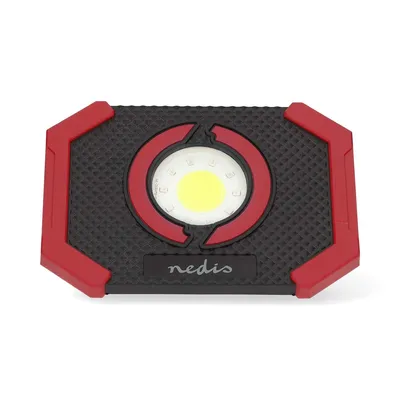 Produktbild von Nedis, LED-Arbeitslampe 10W 1000lm akku mit Magnetfuß, Schwarz / Rot