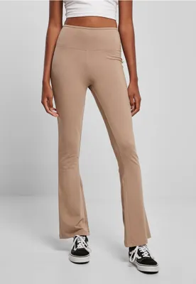 Produktbild von TB5013 - Ladies Organic Stretch Jersey Bootcut Leggings softtaupe 5XL