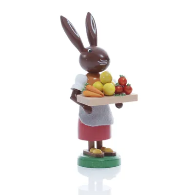 Obrázok produktu pre Thomas Preißler Erzgebirge Veľkonočný zajačik 10 cm, motív: zajac zelenáč