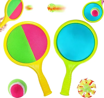 Produktbild von Klettballspiel, 2 Schläger und 2 Bälle, für Garten