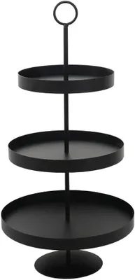Produktbild von Etagere Lenja in Schwarz aus Metall mit modernem Design