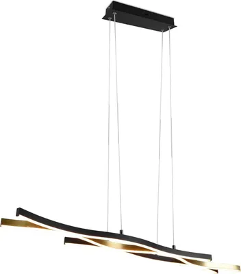 Produktbild von lightling Blake LED Pendelleuchte, messing matt metall, dimmbar, 35 Watt, Breite: 107 cm, Höhe verstellbar bis 150 cm, Tiefe 15 cm