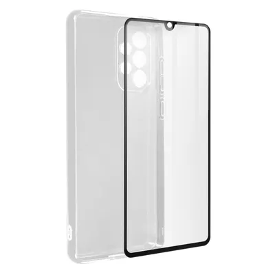 Produktbild von Avizar, Silikon-Hülle Galaxy A33 5G 360° Schutz mit 9H Glas, Transparent