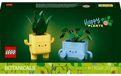 Produktbild von Lego Botanicals 10349 Fröhliche Pflänzchen-Set mit 217 Teilen Geschenk für Kinder